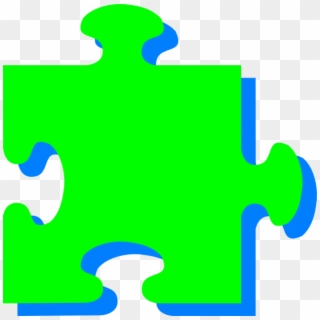 Green N Blue Puzzle Svg Clip Arts 600 X 597 Px, HD Png Download