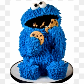 Cookie Monster - Birthday Cake, HD Png Download