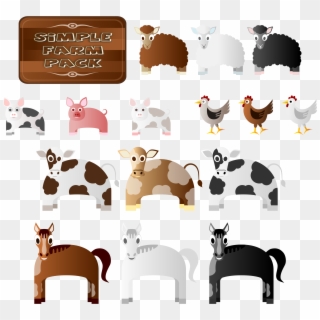 This Free Icons Png Design Of Simple Farm Animals, Transparent Png