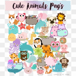 Spring Animals Spring Animals Cute Animals Png S By - Cute Cartoon Animals Png, Transparent Png
