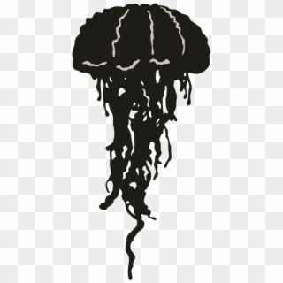 Jellyfish Silhouette Png, Transparent Png