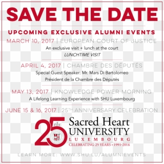 Alumni Save The Date Events - Poster, HD Png Download