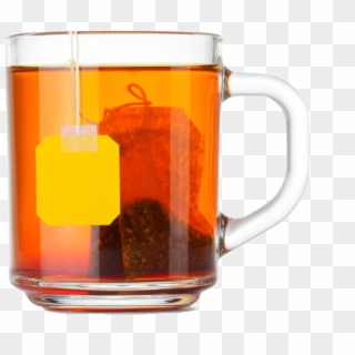 Glass Teacup With Tea Bag - Tea Cup Png Transparent, Png Download