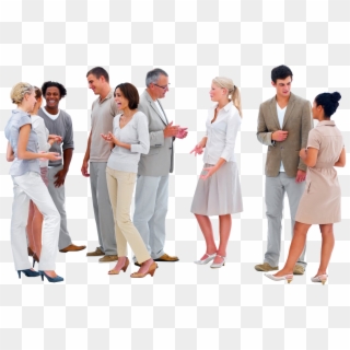 Cutout People Talking - Communication With Different People, HD Png Download
