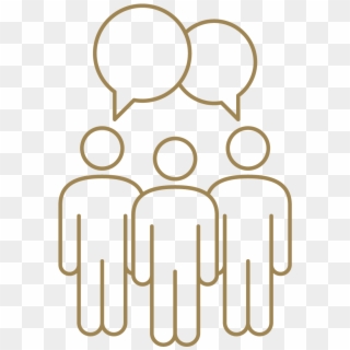 Icon Of A Group Of People Talking, HD Png Download
