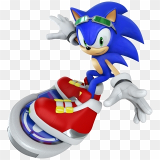 3d Sonic The Hedgehog 'free Rider' - Sonic The Hedgehog Free Riders, HD Png Download
