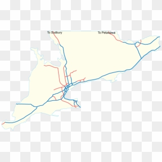 400 Series Network Future - Map Of Highway 401, HD Png Download