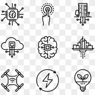 Future Technology - Futurism Icons, HD Png Download