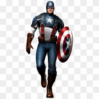 Captain America Free Png Image - Uniform Captain America Avengers Costume, Transparent Png