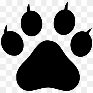 Png File Svg - Wolf Paw Print, Transparent Png