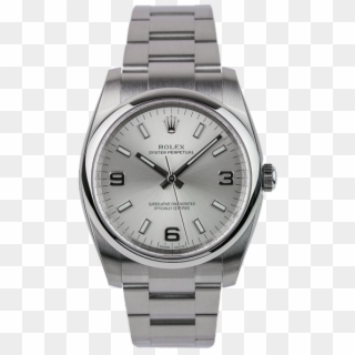 Rolex Oyster Perpetual 34mm Silver, HD Png Download