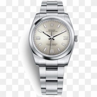 Rolex Oyster Perpetual 34 114200-0019 - Rolex Oyster Perpetual Silver, HD Png Download