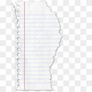 Ripped Lined Paper Png, Transparent Png