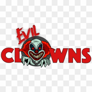 Scary Clown Png Black And White Library - Evil Clowns Logo, Transparent Png