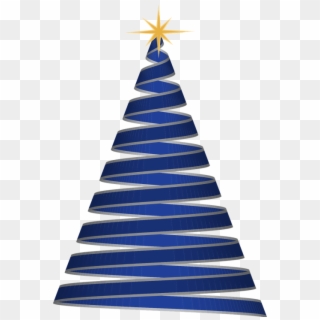 Christmas - Christmas Tree Vector Blue Png, Transparent Png