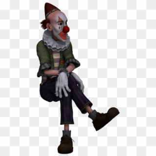 Clown, Fig, Fantasy, Digital Art, Isolated - Clown Sitting Down Png, Transparent Png