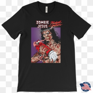 Zombie Jesus Vs Michael Jackson • Original Design By - T-shirt, HD Png Download