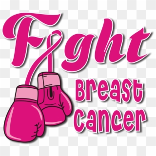 Fight Breast Cancer Pink Ribbon Themed Hot Press Desgin1, HD Png Download