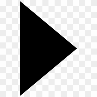 Png File - Black Triangle Pointing Right, Transparent Png