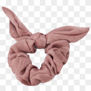 #scrunchie #pink #bow #headwear #pngs #png #lovely - Plush, Transparent Png