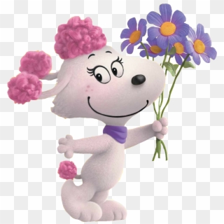 Image Fifi With Holding A Purple Flowers - Fifi Peanuts Movie, HD Png Download