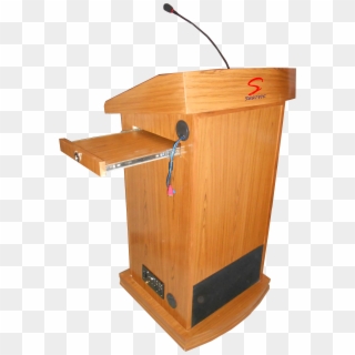 Saatvik Wooden Podium With Pa System And Connectivity - Plywood, HD Png Download