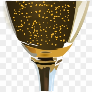 Wine Glass Gold Clipart, HD Png Download