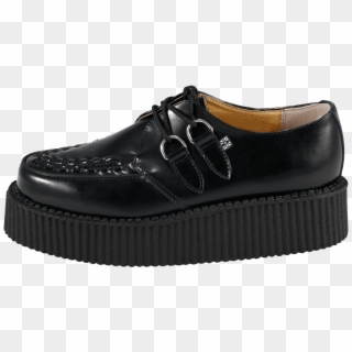 Black Leather Mondo Creeper - Sneakers, HD Png Download