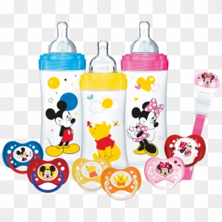Baby Bottles Lollipop Child Pacifier Mickey Mouse - Baby Bottles Mickey Mouse, HD Png Download