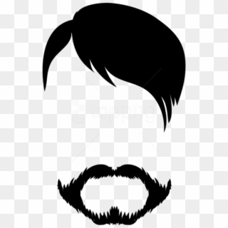 Download Male Hair And Beard Png Clipart Png Photo - Beard Png Transparent In Black, Png Download
