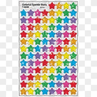 Colorful Stars Supershapes Stickers - Colorful Sparkle Stars, HD Png Download