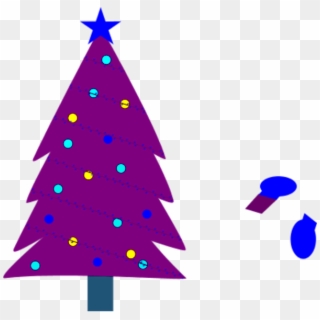 Christmas Tree Clipart Purple - Clipart Purple Christmas Tree, HD Png Download