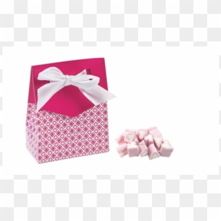 New 12 X Hot Pink Favour Boxes With Ribbon And Sweets - Box, HD Png Download