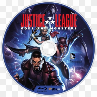 Gods And Monsters Bluray Disc Image - Justice League Gods And Monsters, HD Png Download