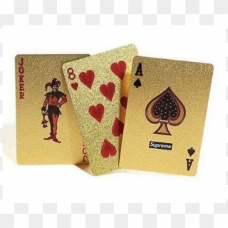 Supreme Fw13s Playing Cards - Supreme Playing Cards Gold, HD Png Download