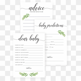 Printable Baby Shower Invitations Transparent Background - Greenery Baby Shower Games, HD Png Download