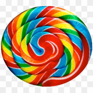 Lollipop Clipart Candy Man - Rainbow Lollipop Png, Transparent Png