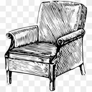 Chair Drawing, HD Png Download