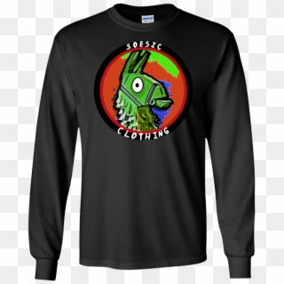 Soesic Fortnite Llama Ls T Shirt - Shirt, HD Png Download