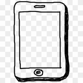 Tablet Pc Electric Doodle Png Image - Iphone Icon Doodle, Transparent Png