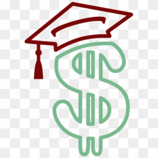 Image Of A Dollar Sign Wearing A Graduation Hat - Fafsa, HD Png Download