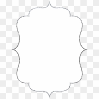 Silver Glittery Frame Png, Transparent Png