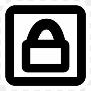 This Free Icons Png Design Of Mono Lock Overlay - Sign, Transparent Png