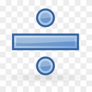 Division Sign Png - Blue Division Symbol, Transparent Png