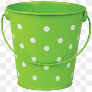 Tcr20824 Lime Polka Dots Bucket Image - Polka Dot Bucket, HD Png Download