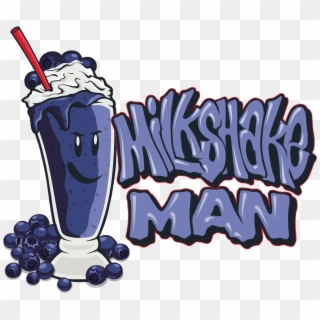 Blueberry Milkshake Man Logo - Grape, HD Png Download