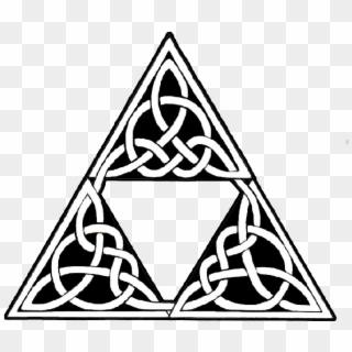 Celtic Tribal Triangle Tattoo Design - Triangle Tribal, HD Png Download