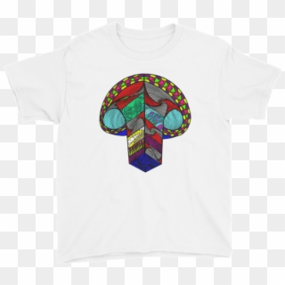 Numin Looks Mario Mushroom Youth Short Sleeve T-shirt - Peace Symbols, HD Png Download