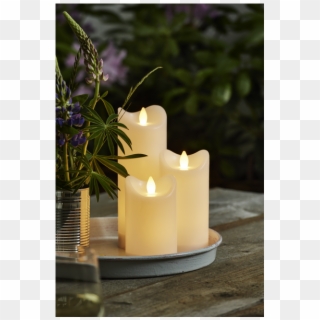 Led Pillar Candle Bianco - Advent Candle, HD Png Download