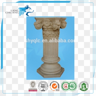 Pillar Transparent Cement - Columnas Romanas En Yeso, HD Png Download